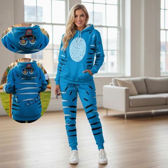 Huntrix Kpop Movie Cosplay Outfits, Derpy Tiger Costume Hoodie Jogger, Kpop Demon Hunters Costume Hoodie, Halloween Gifts