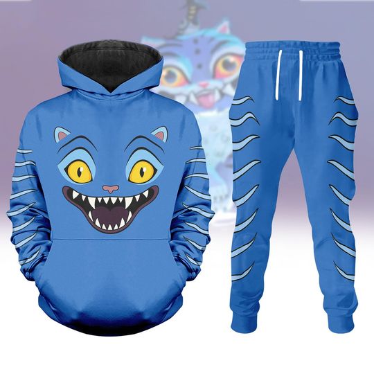Derpy Tiger Cosplay Hoodie, Unisex Joggers, Movie Outfits, Tiger Costume Shirt, Cosplay Costume, Halloween Gift For Her Him