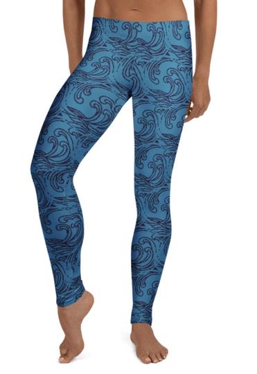 Discover Ocean Beach Waves Leggings, Gift for Her