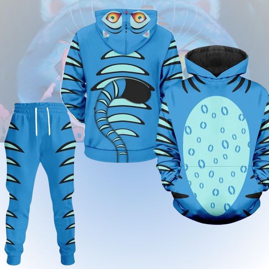 Derpy Tiger Costume Hoodie Jogger - KPop Demon Hunters Hoodie and Jogger, Demon Hunters Cosplay Costume Set, 3D Print Sweatshirt Outfit