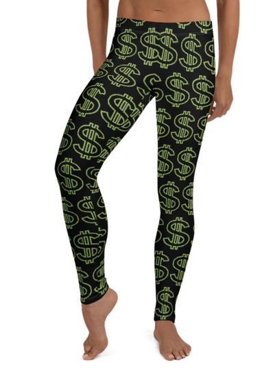 Discover Dollar Signs Leggings, Gift for Her