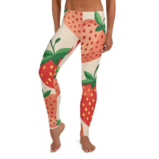 Discover Strawberry Leggings, Gift for Her