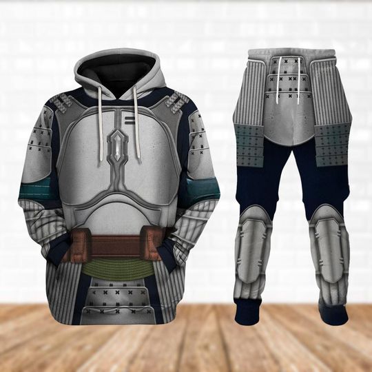 Star Wars Jango Fett Cosplay Hoodie Jogger, Disney Halloween, Star Wars Mandalorian Costume, Halloween Outfits For Men