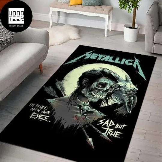 Discover Metallica Nothing Else Matters Crying Skeleton Luxury RugArea Bedroom Rug