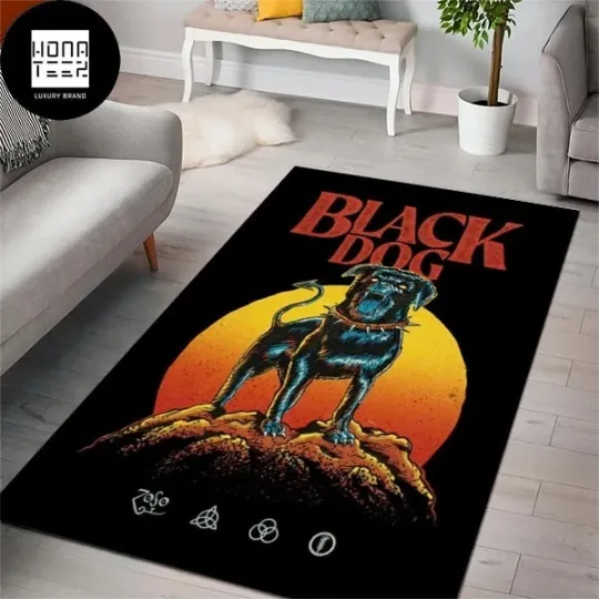 Discover LED ZPELIN Black Dog Sunset Luxury Rug