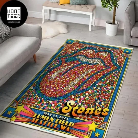 The Rolling Stones Lumen Field Seattle May 15 2024 Luxury Rug