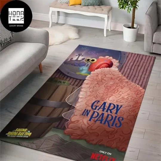 Saving Bikini Bottom Sandy Cheeks Movie Gray Classic Home Rug