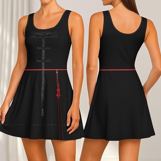 Discover Jinu Saja Boy Skater Dress, Kpop Cosplay Women Dress, Black Demon Casual Dress, Saja Boys Fans Costume, Gift For Her