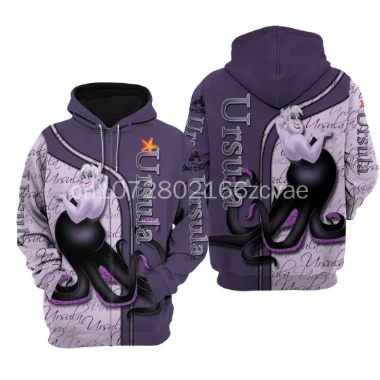Disney Ursula Christmas 3D Hoodie