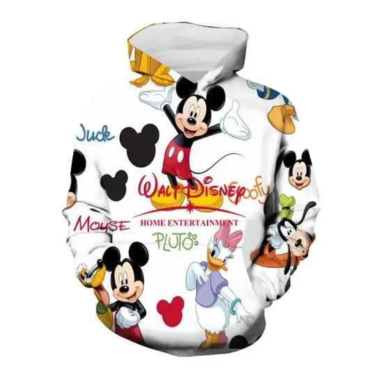 Discover Disney Mickey Mouse Hoodie 3D, Cute Cartoon Hoodie Gift