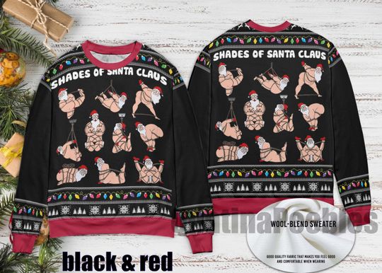 Discover Shades Of Santa Ugly Sweater, Santa Christmas Ugly Sweater, Family Ugly Christmas Sweater, Sweater for Family, Ugly Christmas Sweater