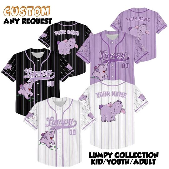 Discover Disney Winnie The Pooh Lumpy Jersey, Disney Lumpy Baseball Jersey, Disney Cute Pooh Bear Jersey, Disney Pooh Shirt, Pooh The Bear Shirt