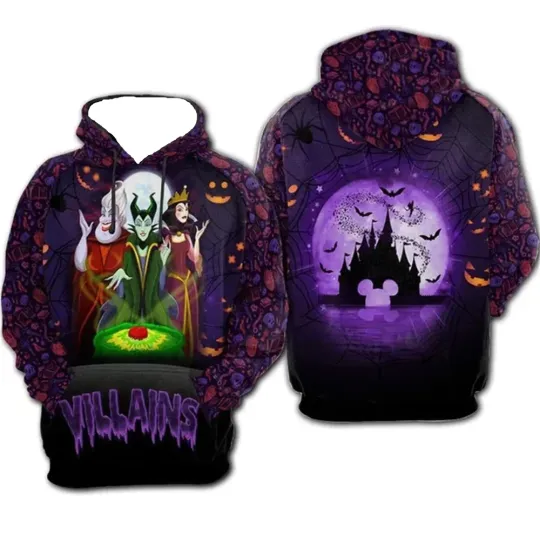 Disney villain Queen Ursula Halloween Party Hoodie 3D