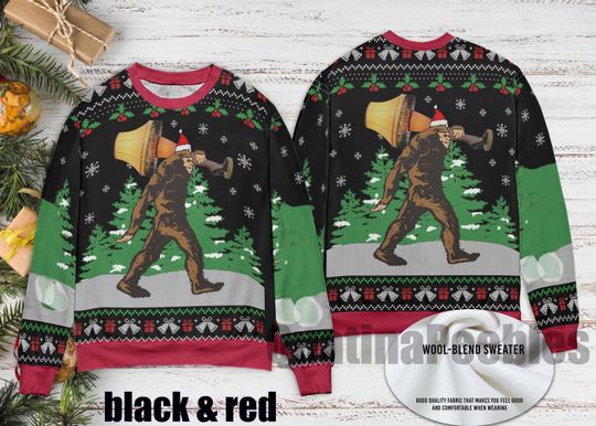 Discover Funny Bigfoot With A Major Award Ugly Sweater, Bigfoot  Ugly Christmas Sweater, Funny Xmas Bigfoot Ugly Sweater Xmas, Gift For Men Women