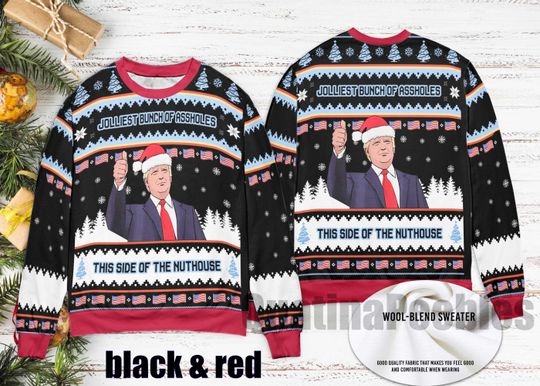 Discover Trump 2025 Ugly Christmas Sweater, Trump Funny Ugly Xmas, Ugly Christmas Sweater, President Trump Ugly Sweater, Gift For Men Women
