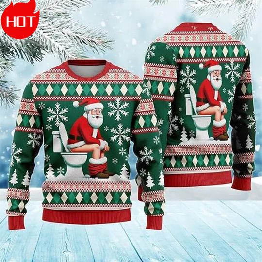 Funny Happy Christmas Ugly Christmas Sweatshirts