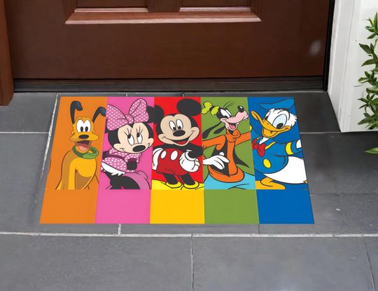 Discover Cartoon Character Doormat - Fun Animated Entrance Rug