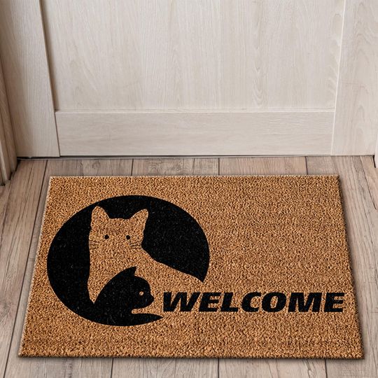 Discover Cats Rugs, Cats Rug, Welcome Doormat Rug, Animal Rug, Entry Rug, Chenille Rug, Front Door Rug, Popular Rug, Decorative Rug,