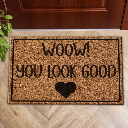 Discover Motivational Rug, Wow You Look Good Rug, Motivational Doormat Rug, Custom Doormat Rug, Non Slip Rug, Soft Rug, Customs Rug,