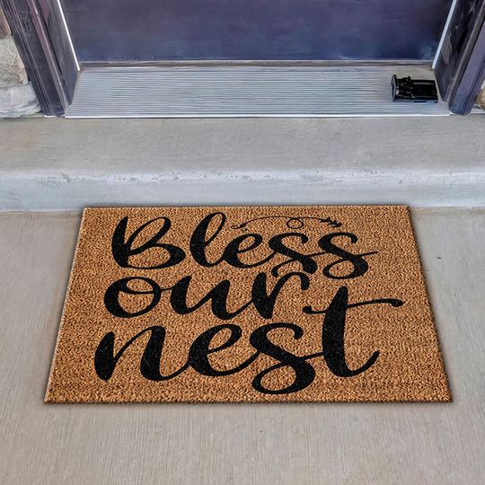 Discover Nest Rug, Doormat Rug, Modern Entryway Rug, 3D Printed Rug