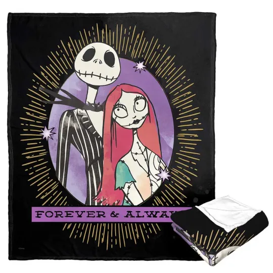 Discover Disney Nightmare Before Christmas Mystic Connection Cozy Fleece Blanket