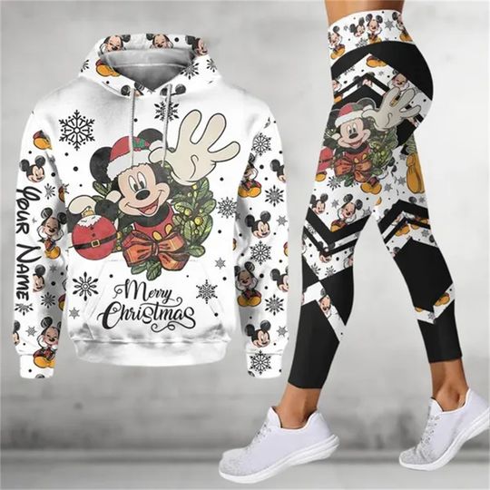 Disney Minnie Christmas Hoodie Legging Set