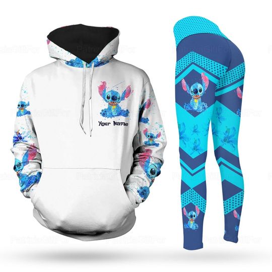 Discover Disney Stitch Angel Hoodie and Leggings Women's Set