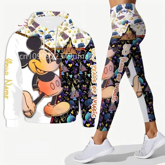 Personalized Mickey Mouse Hoodie and Leggings Set