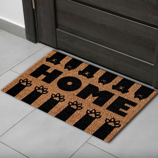 Discover Home Rugs, Home Doormat Rugs, Paws Doormat Rug, Animal Rugs, Salon Decor Rug, Round Rug, Bridesmaid Gift, Corridor Rug, Area Rug,