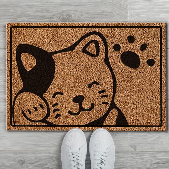 Discover Cat Rug, Cat Doormat Rugs, Pet Friendly Rugs, Printed Doormat Rugs, Classic Rug, Indoor Rug, Round Rug, Colorful Rug, Gift For Her,