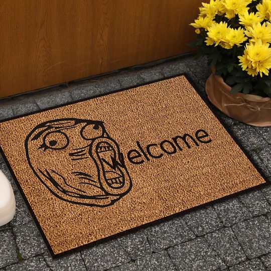 Discover Welcome Rug, Welcome Doormat Rug, Funny Rugs, Printed Doormat Rug, Gift Rug, Colorful Rug, Salon Decor Rug, Non-Slip Carpet,
