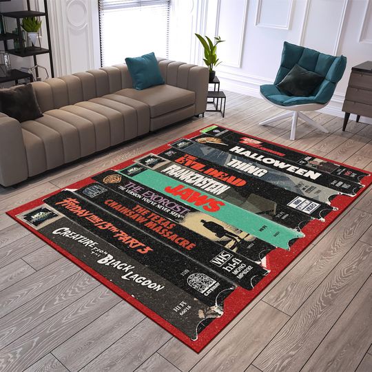 Halloween Rug, Fear Movie Rug, Horror Decor, Horror Rug, Popular Movie Rug, Horror Decor, Cool Rug, Area Rugs, Custom Rug, Popular Rug