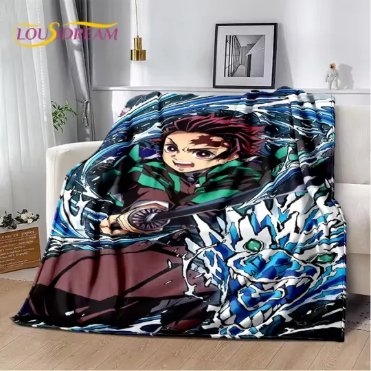 Discover 3D Demon S-Slayer Anime Kamado neko Tanjirou Cartoon Blanket,Soft Throw Blanke