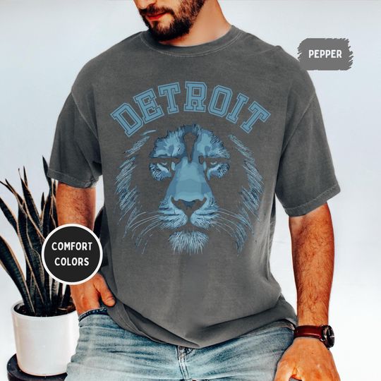 Discover Retro Detroit Football T-Shirt, Sports Fan Apparel, Gift for Football Fan