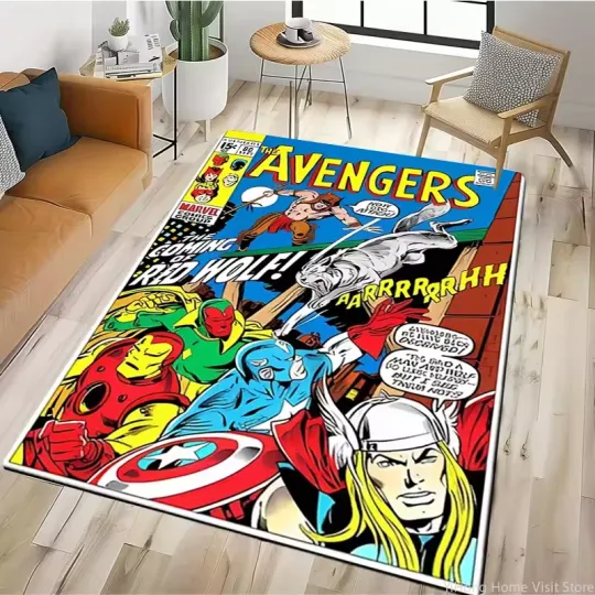 Discover Movie Superhero Cartoon HD Printed Carpet Rug for Living Room Bedroom Table