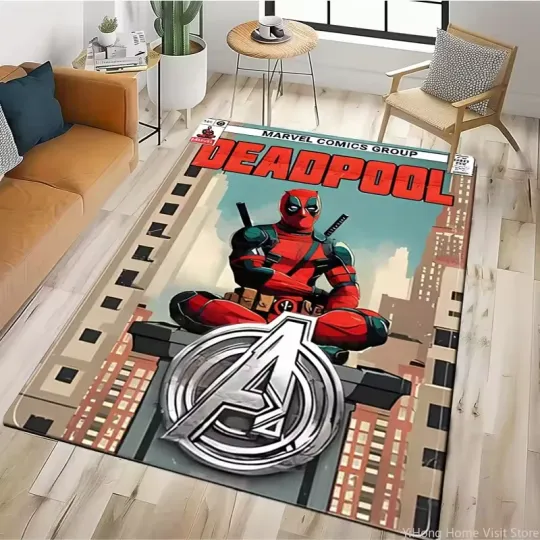Discover Movie Superhero Cartoon HD Printed Carpet Rug for Living Room Bedroom Table