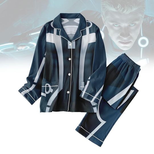 Discover Tron Costume Pajamas Set, Sci Fi Sleepwear, Cosplay Halloween Pajama for Adults and Kids, Halloween Gift