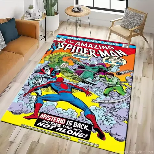 Discover Movie Superhero Cartoon HD Printed Carpet Rug for Living Room Bedroom Table