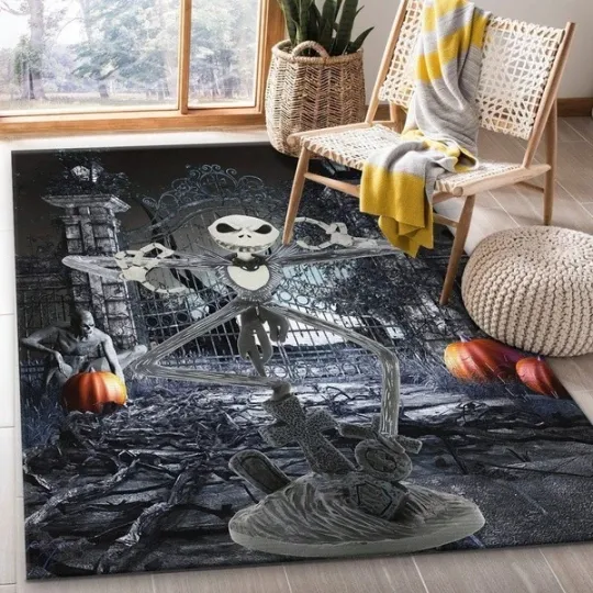 Discover Jack Skellington Rug All Over Print Area Rug Carpet