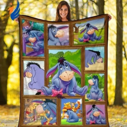 Discover Eeyore Fleece Blanket, Winnie The Pooh Fan Home Decoration