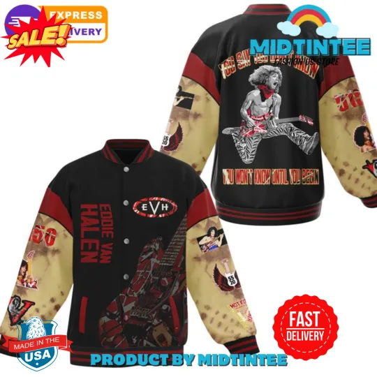 Eddie van The Greatest Guitarists Baseball Jacket