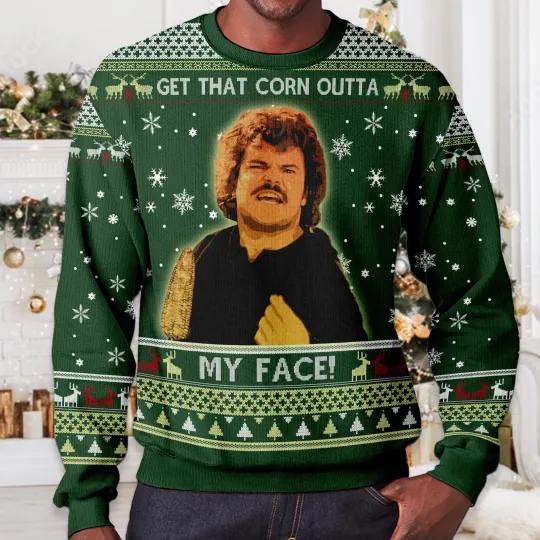 Discover Get That Corn Outta My Face Ugly Christmas Sweater Unisex