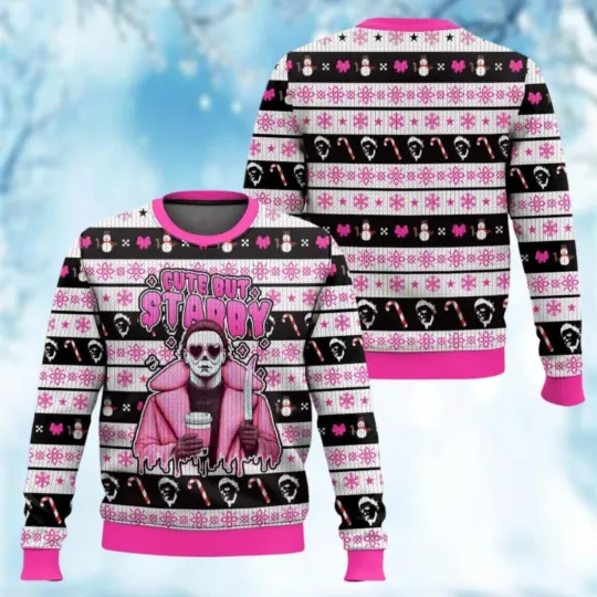 Discover Michael Myers Ugly Sweater, Horror Movie Christmas Sweater