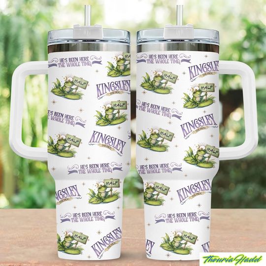Discover Villain Assistant Tumbler 40 oz with Handle, Kingsley The Frog Halp Stainless Tumbler, Villain Lover Tumbler, Funny Gift For Roma