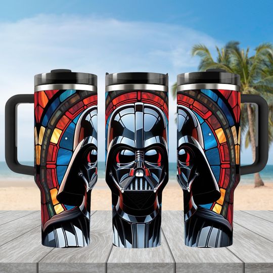 Discover Darth Vader Star Wars Tumbler 40 oz with Handle, Anakin Skywalker Stainless Tumbler, Gift For Fan, Star Wars Drinkware