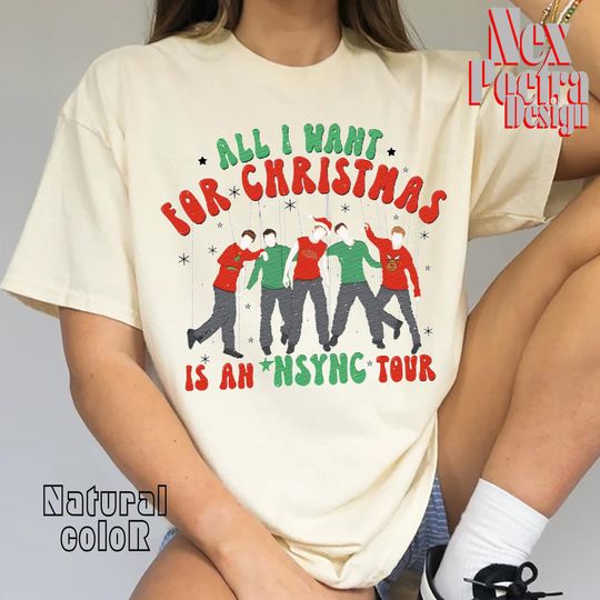 All I want for Christmas is an NSYNC Tour T-Shirt. Ugly Christmas NSYNC T-Shirt