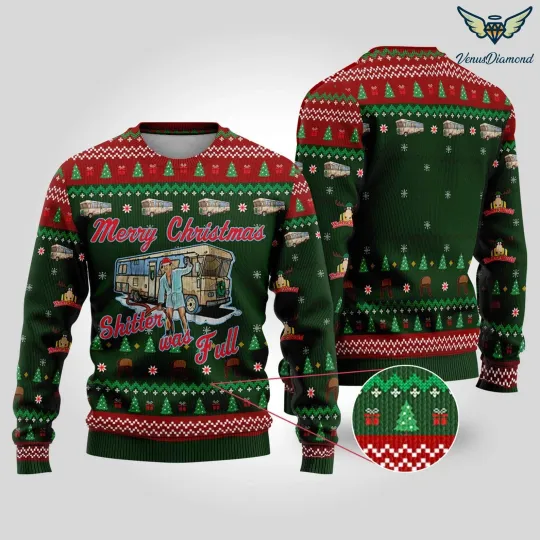 Discover Christmas Vacation Shitter's Full Ugly Christmas Sweater