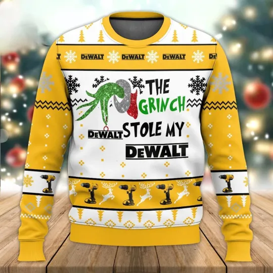 Discover Get Festive with The funny character Stole My Dewalt Ugly Sweater – Perfect Holiday Gift!