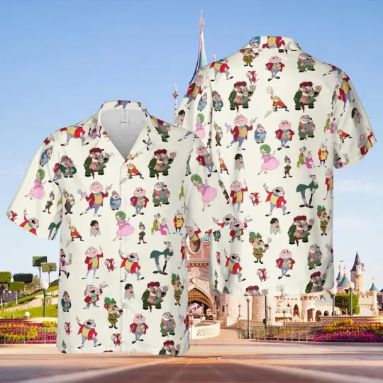 Discover Disney The Adventures Of Ichabod And Mr. Toad Cartoon Hawaiian Shirt