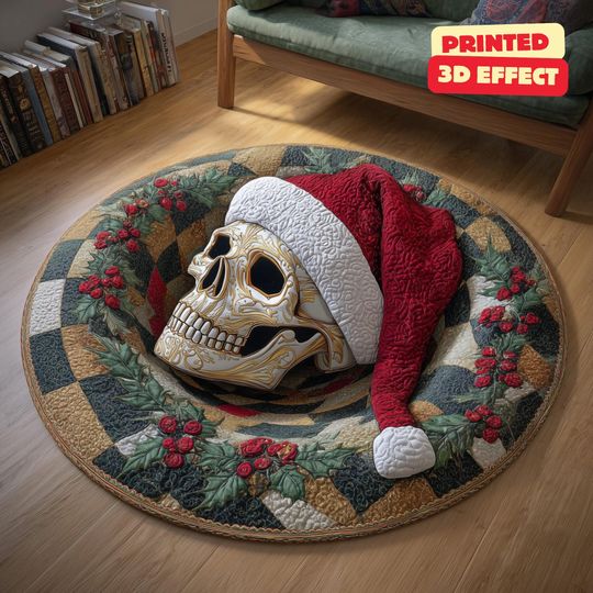 Discover Halloween Skeleton Snare 3D Printed Rug, Halloween Skeleton Welcome Mat, Skeleton Indoor Rug Decor, Halloween Fall Home Decor,Halloween Gift